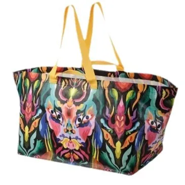 Велика сумка з нетканого матеріалу. Сумка для собачок. Складна сумка для багаторазового використання