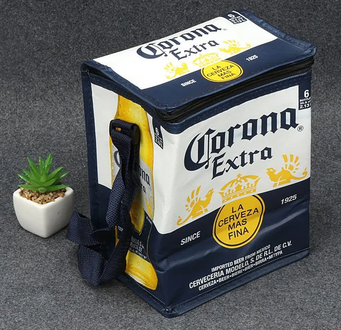 Неткана сумка-холодильник на 6 банок